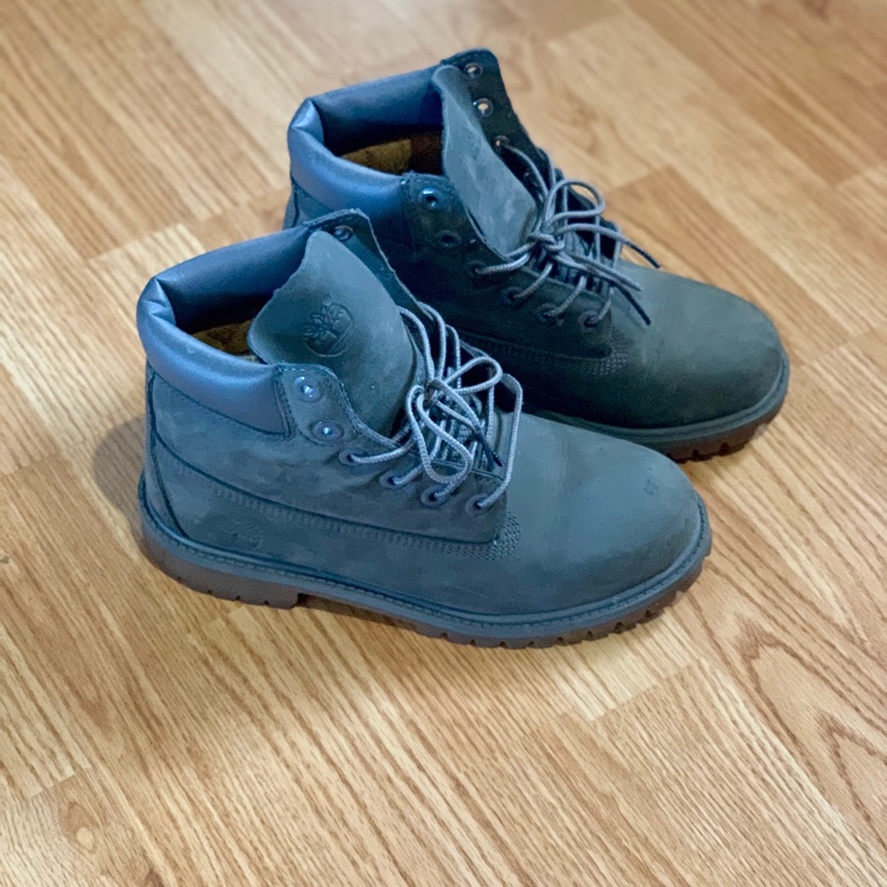 Gray Timberland Boots